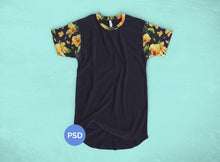 Load image into Gallery viewer, Free White Longline T-Shirt Mockup