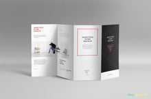 Load image into Gallery viewer, Free 4-Fold Brochure PSD Mockup