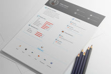 Load image into Gallery viewer, Free Resume and CV Template in Photoshop (PSD) Format Free Download