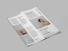 Load image into Gallery viewer, Free Set of Clean US Letter Bi-Fold Leaflet Mockups