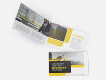Load image into Gallery viewer, Free Landscape Half Fold Brochure Mockups
