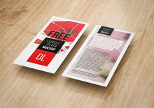 Load image into Gallery viewer, Free DL Flyer Mockup in 4 Views