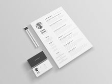 Load image into Gallery viewer, Free Clean And Minimal Resume Template