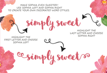 Load image into Gallery viewer, Sophia – Free Handlettered Brush Script Font