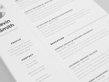Load image into Gallery viewer, Free Clean And Minimal Resume Template