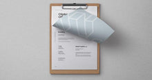 Load image into Gallery viewer, Free Top View of Psd Clipboard Stationery Mockup
