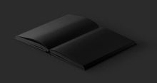 Load image into Gallery viewer, Free Open Hardcover Book Mockup Perspective View
