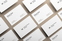 Load image into Gallery viewer, Free Editorial Mockup Set with Stationery Items Like Business Cards and A4 Paper
