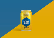 Load image into Gallery viewer, Free Vector Style Soda Can Mockup

