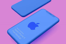 Load image into Gallery viewer, Free iPhone X Mockup in Space Gray, Chrome and Clay
