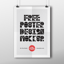 Load image into Gallery viewer, Free Clean Poster Design Mockup
