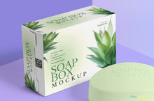 Load image into Gallery viewer, Free Packaging Box and Soap Mockup

