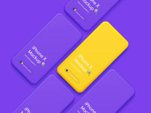 Load image into Gallery viewer, Free Simple iPhone X PSD Mockups
