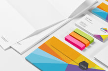 Load image into Gallery viewer, Free Stationery PSD Mockup Scene
