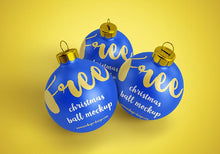 Load image into Gallery viewer, Free Clean Christmas Ball Mockups
