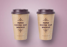 Load image into Gallery viewer, Free 4 x Coffee Cup Mockups Including Various Angles
