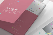 Load image into Gallery viewer, Free Folder Mockup PSD
