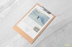 Free A4 Size Paper Mockup Design