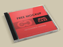 Load image into Gallery viewer, Free Highly Detailed CD Jewel Case Mockup
