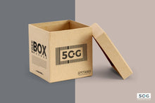 Load image into Gallery viewer, Free Square Open Box Mockup PSD
