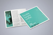 Load image into Gallery viewer, Free Set of 5 Double Square Leaflet Mockups
