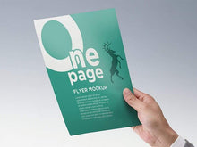 Load image into Gallery viewer, Free One Page Flyer Mockup

