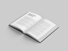 Load image into Gallery viewer, Free Clean and Thick Novel Book Mockup 6 Shots and Angles
