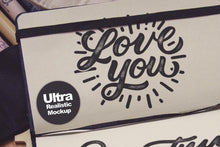 Load image into Gallery viewer, Free Artistic Notebook PSD Mockup with Effects
