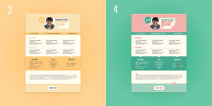 Free 6 Styles of Resume Templates in Illustrator (AI) Format