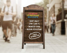 Load image into Gallery viewer, Free Signboard Restaurant Chalkboard Mockups
