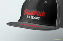 Load image into Gallery viewer, Free Attractive Snapback Mockup
