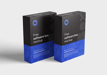 Load image into Gallery viewer, Free Software Packging Box Mockup Multiple Angles and Views
