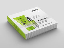 Load image into Gallery viewer, Free Square Brochure Book with Hard Edge Mockup
