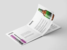 Load image into Gallery viewer, Free Square Brochure Book with Hard Edge Mockup
