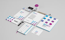 Load image into Gallery viewer, Free Clean Stationery Mockup Set from Multiple Angles or Views
