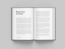 Load image into Gallery viewer, Free Clean and Thick Novel Book Mockup 6 Shots and Angles
