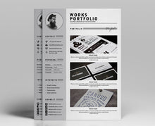 Load image into Gallery viewer, Free Resume, CV and Portfolio Template in Photoshop (PSD) and Illustrator (AI) Formats
