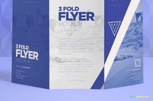 Load image into Gallery viewer, Free Tri-Fold Brochure Mockups
