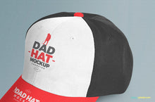 Load image into Gallery viewer, Free Customizable Dad Hat and Cap Mockup PSD
