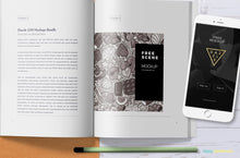 Load image into Gallery viewer, Free Attractive Book Mock Up Scene
