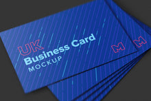 Load image into Gallery viewer, Free Perfect UK Business Cards Mockup
